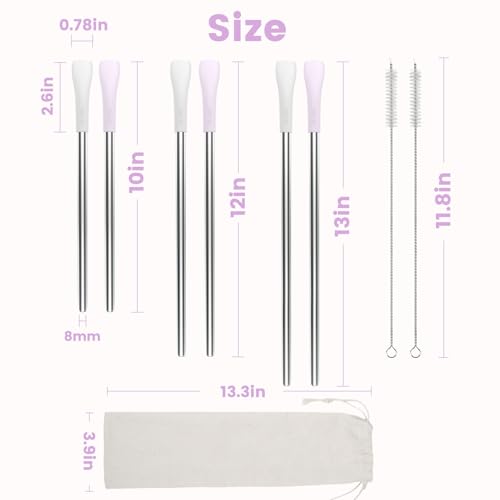 Anti Wrinkle Straw 6 Pcs for Stanley (6 Count)