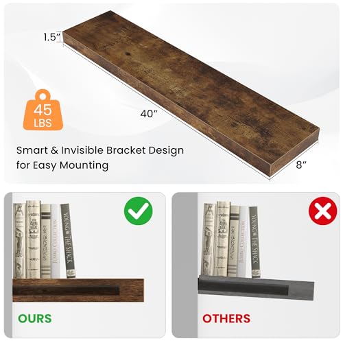 Floating Shelves for Wall (2 Count)