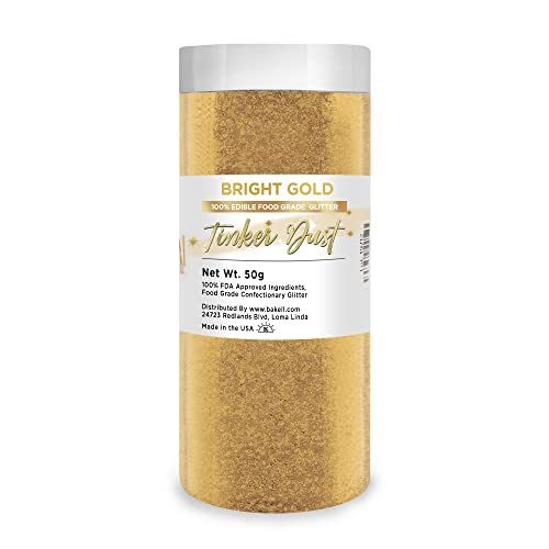Bright Gold Edible Glitter
