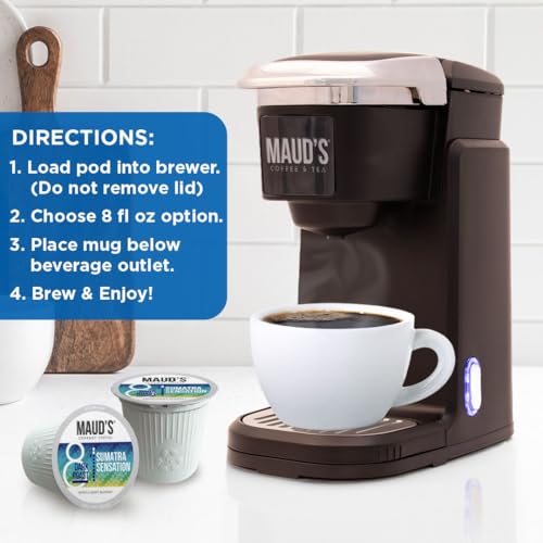 Sumatra Medium Roast Coffee Pods (100 Count)