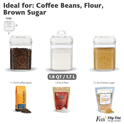 Flip Tite Storage Container with Built (3 Count)