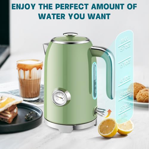 57oz Electric Kettle with Thermometer