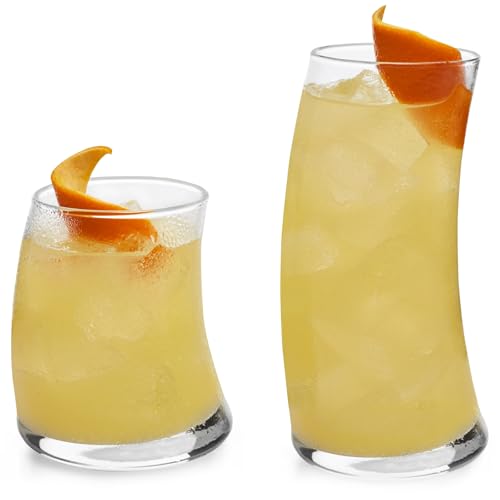 Swerve Drinking Glasses Set of 16