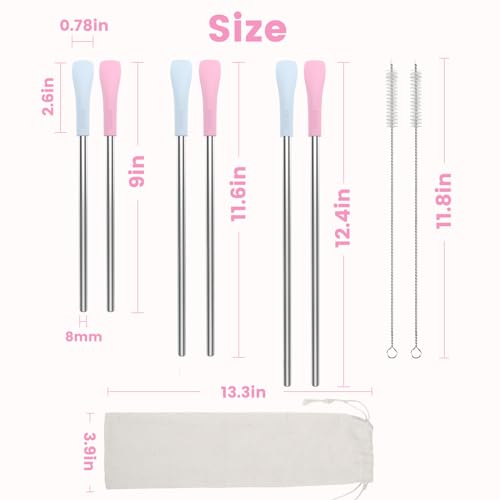 Anti Wrinkle Straw 6 Pcs for Stanley (6 Count)