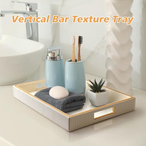 Leather Tray Desktop Storage Organizer