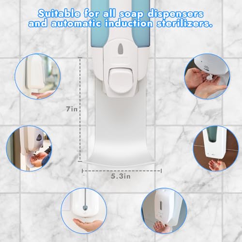 2PCS Dispenser Drip Tray Wall Mount Soap Dispenser Bracket