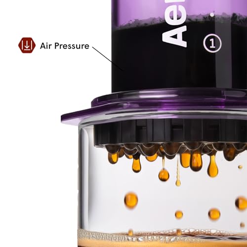 Clear Purple Coffee Press