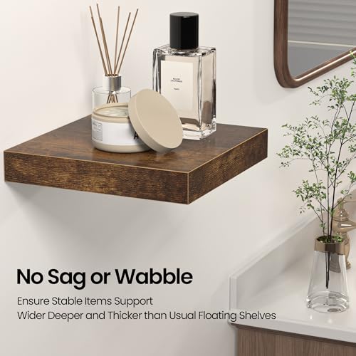 Square Floating Shelves for Wall (3 Count)