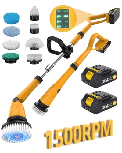 1500 RPM Electric Spin Scrubber with Two Batteries Q2 Pro