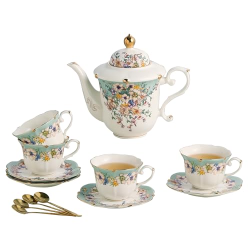 Country Roses Porcelain Tea Set