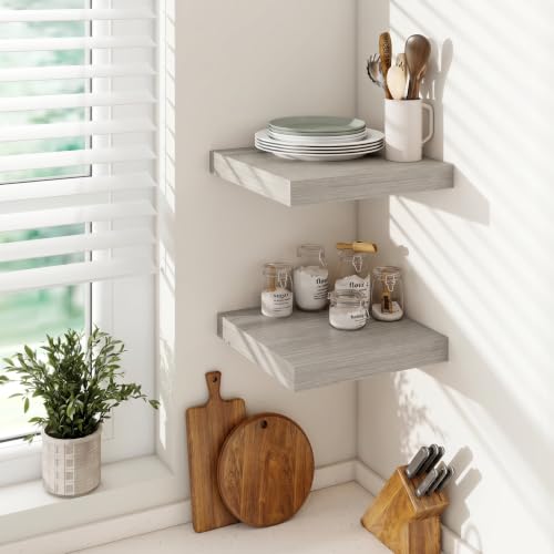 Square Floating Shelves 12x12” Set of 2 (2 Count)