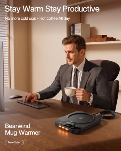 Smart Coffee Mug Warmer with LED Display