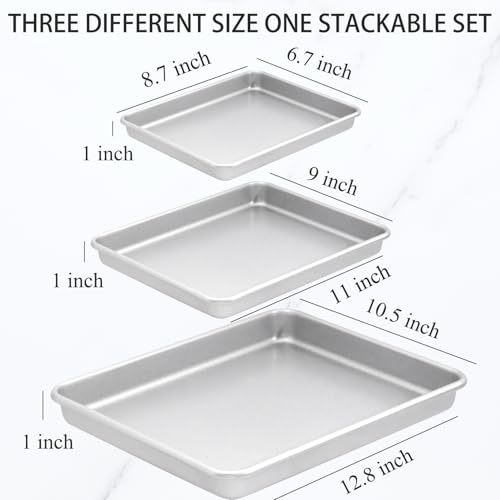 3 Piece Nonstick Baking Pans Set of 3 (3 Count)