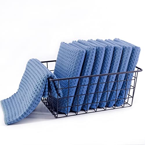 380 GSM Microfiber Waffle Kitchen Dish Tea Towel (8 Count)