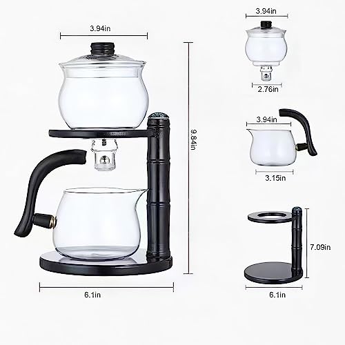 Glass Semi Automatic Tea Set