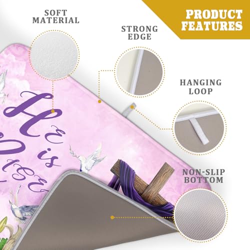 Easter Purple Dish Drying Mat