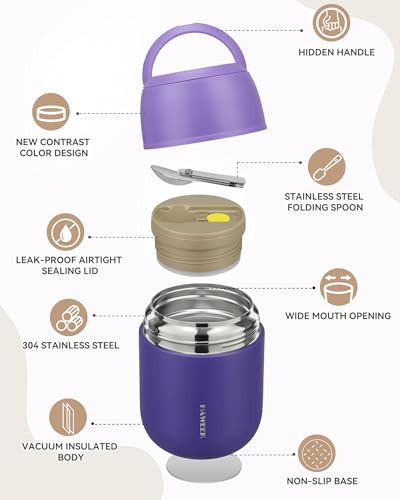 16oz Insulated Food Jar with Spoon
