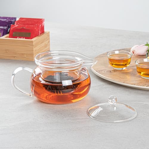 17 oz Round Professional Glass Teapot
