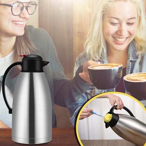 2 Pcs 102 oz Stainless Steel Thermal Coffee Carafe (2 Count)