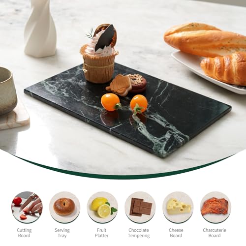 Natural Green Marble Cutting Board for Kitchen Pastry Bread Macaron Display