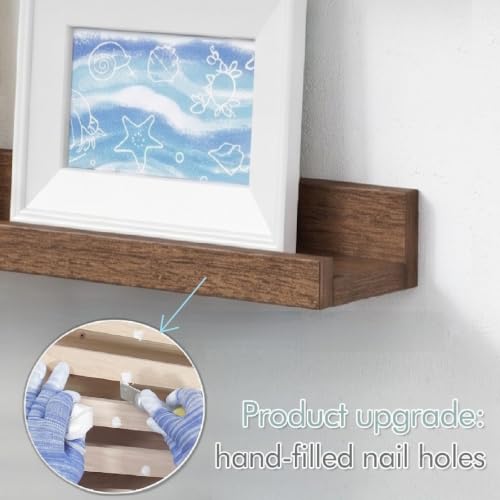 24 Inch Floating Shelves for Wall Set of 4 (4 Count)