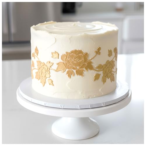Long Border Cake Stencil FIONA