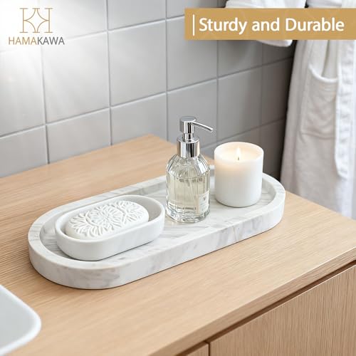 Oval Bathroom Vanity Tray