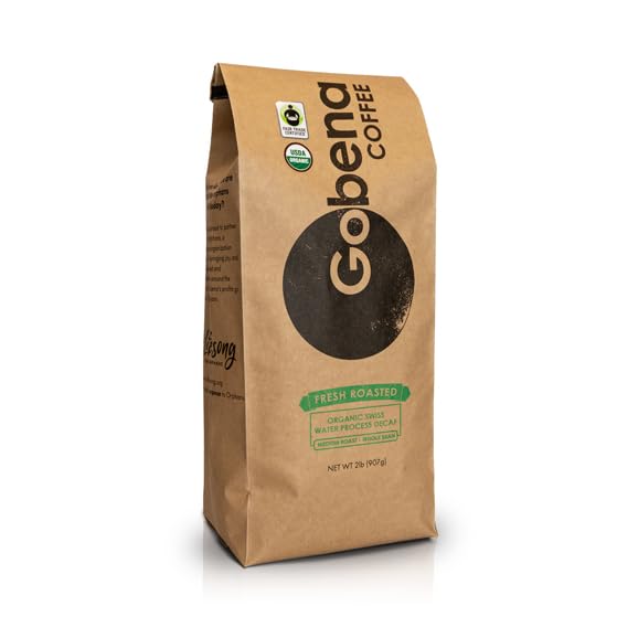 Coffee 2lb Fair Trade Organic Certified Swiss Water Process Decaf (32 Ounce)