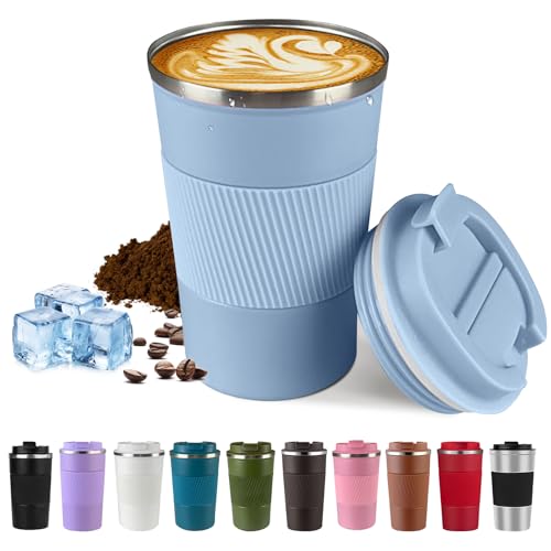 Vacuum Insulated Stainless Steel Travel Coffee Mug