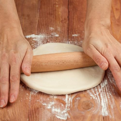 12 Pack 8 Inch Small Wood Rolling Pins (12 Count)