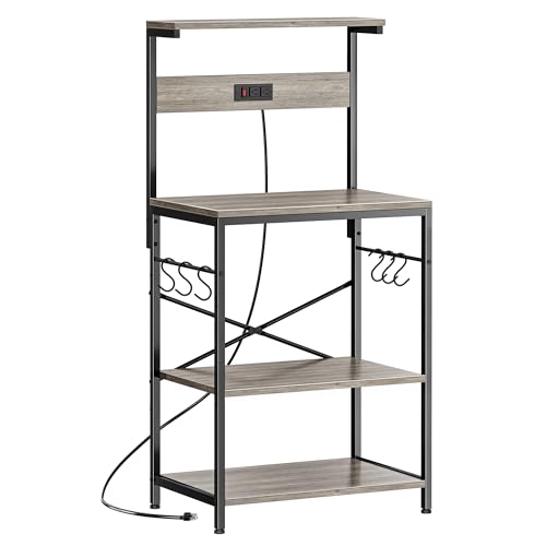 Kitchen Bakers Rack with Power Outlet