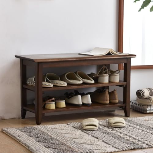 Shoe Rack Bench Wooden Shoe Storage Bench Entryway Bench