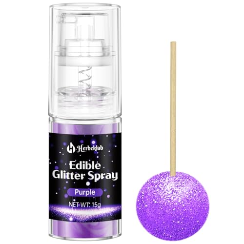 Purple Edible Glitter Spray