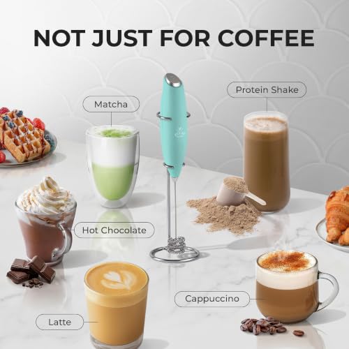 Powerful Milk Frother Wand With Duracell Batteries