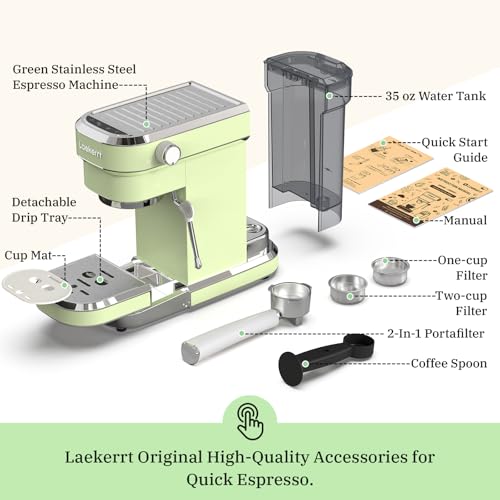 Espresso Machine 20 Bar Espresso Maker CMEP01 with Milk Frother Steam Wand