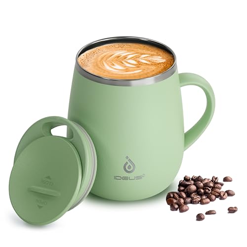 16 oz Insulated Coffee Mug with Lid and Handle