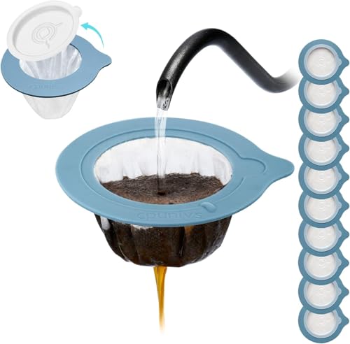 Portable Pour Over Coffee Dripper Reusable Coffee Filter Pour Over Coffee Maker for Camping Coffee (50 Count)