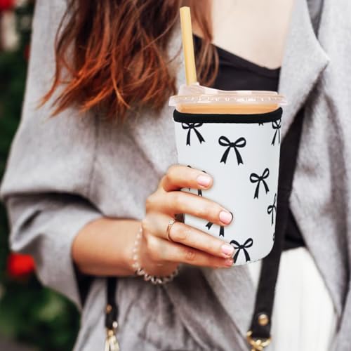 Reusable Insulated Neoprene Iced Coffee Cup Sleeve (3 Count)