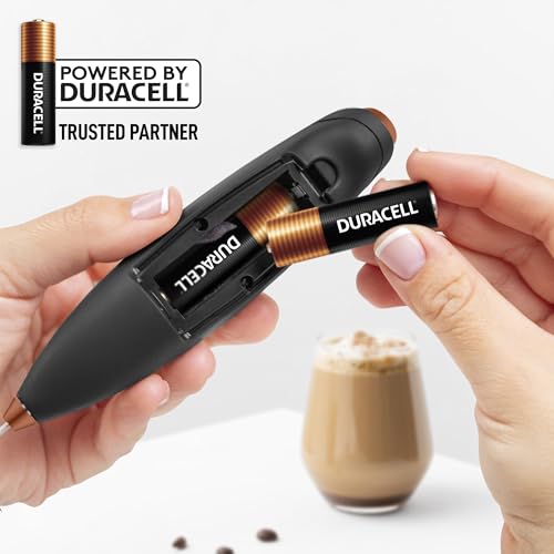 Powerful Milk Frother Wand With Duracell Batteries
