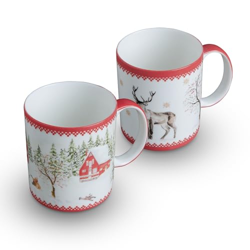 Coffee Mug with Handles Tea Cups (2 Count)