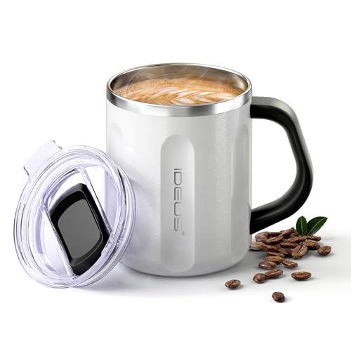 16 oz Insulated Coffee Mug with Lid and Handle