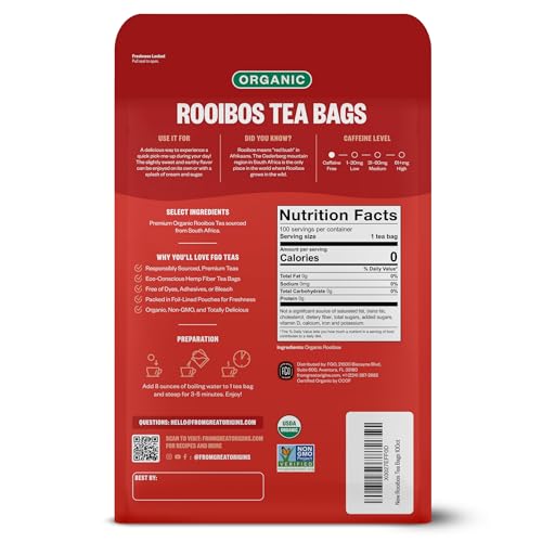 Organic Rooibos Tea (100 Count)
