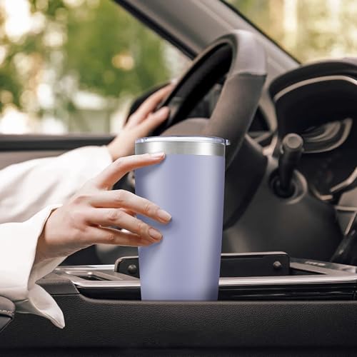 20 oz Tumbler with Lid Stainless Steel Insulated Tumblers Bulk Cups Mug (4 Count)