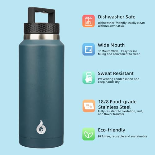 36oz Insulated Water Bottle Stainless Steel Water Bottle with Handle