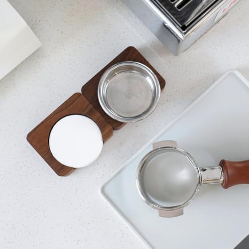 Wood Espresso Paper Filter Holder Stand 63mm