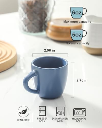 Espresso Cups Set of 4 Perfect for Demitasse (4 Count)
