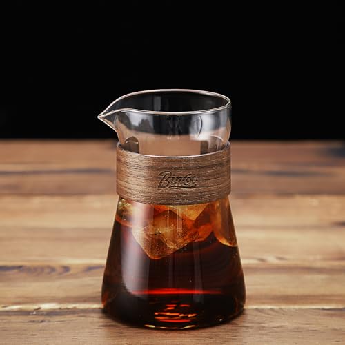 16 oz Glass Coffee Carafe with Wood Heat