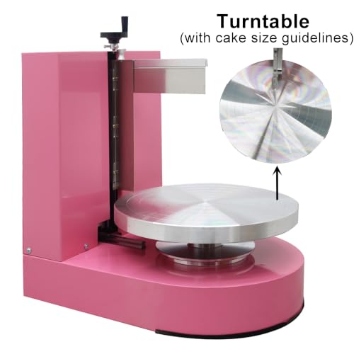 Electric Cake Frosting & Smoothing Machine Stainless Steel 110V