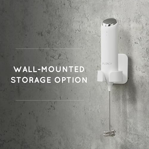 Rechargeable Milk Frother Handheld with Charging Stand