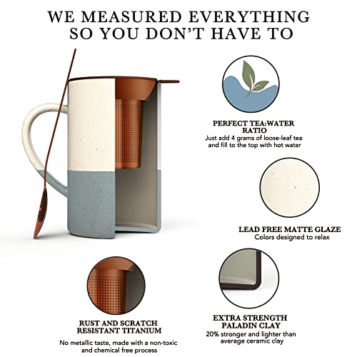 Ceramics Tea Cup with Loose Leaf Infuser